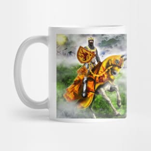 King Robert the Bruce at Bannockburn, Stirling in Scotland 1314AD [Historical Figure Drawing] Mug